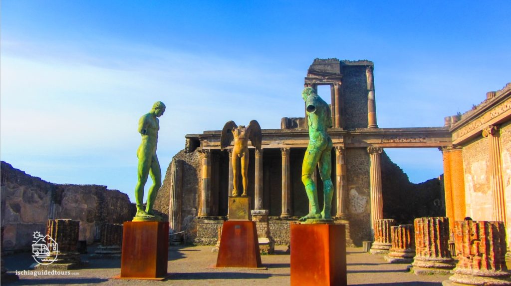 Pompeii, Basilica, Forum, excavations, Herculaneum, archeology, Mount Vesuvius, Roman art, eruption, 79 ad, Amalfi coast, Sorrento, Italian art, Pompeii ruins, Pompeii tours, guided tours Pompeii, volcano, Naples, Igor Mitoraj, gladiator, Ancient Rome, statue, forum,